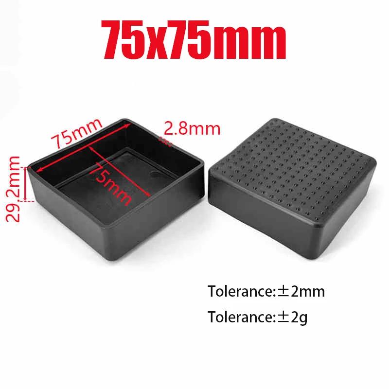 Black PVC Furniture Table Foot Tip Chairs Legs Pad Protector Cover Square/Round Caps Pipe Plug Lid Tube Hole Protection End Cap