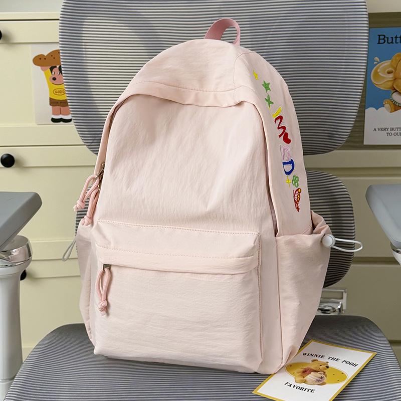 Schoolbag Women's Simple Large Capacity Travel Backpack Women's Leisure Tide Japanese Junior High School High School Student Backpack