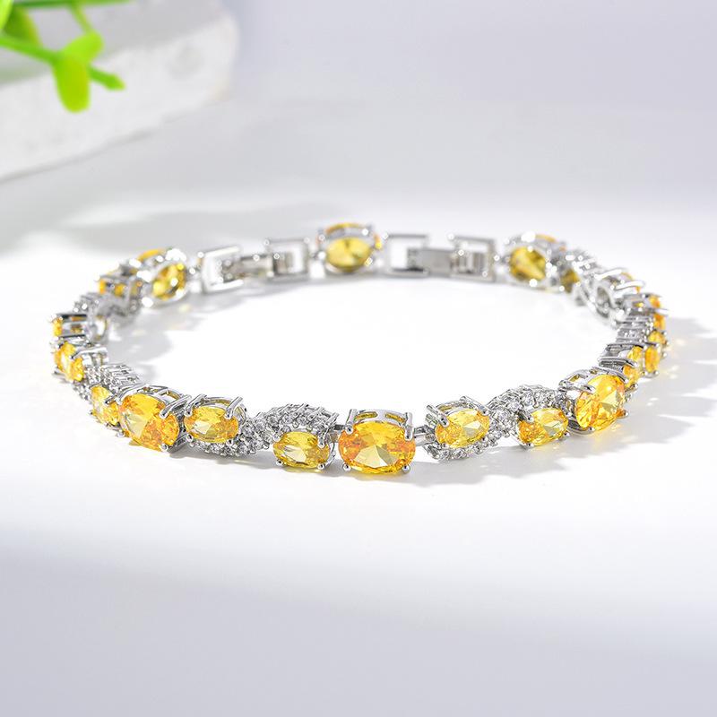 Inlaid Round Zircon Temperament Exquisite Bracelet Jewelry