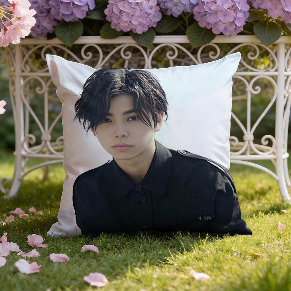 Actor N-Nijiro M-Murakami Cushion Cover Home & Car Dual-Scene Pillow Cover: Reversible for Premium Comfort