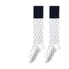 Sweet Korean Style Long Socks Cotton Elastic Knee Socks Color Matching Knee High Socks Women Sweet Polka Dot Pile Socks