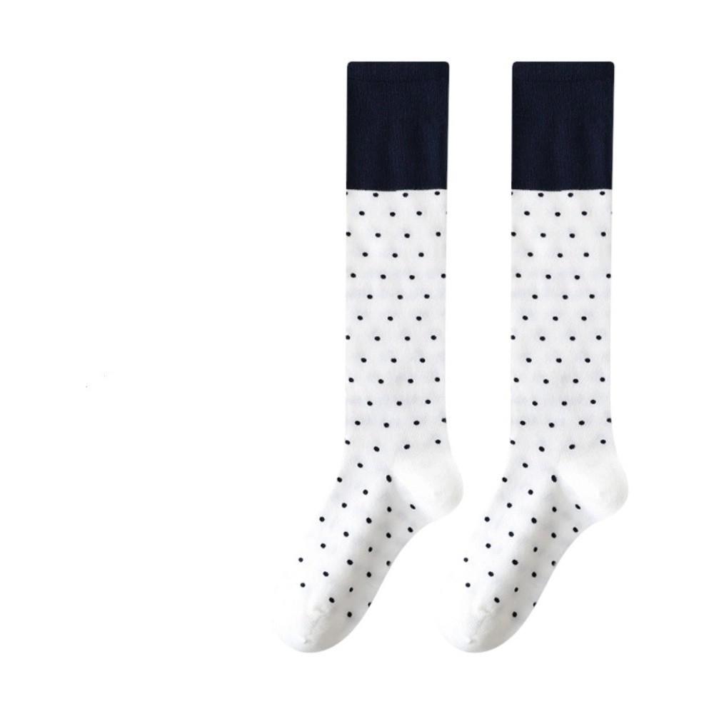 Korean Style Knee Socks Color Matching Women Stockings Fashion Long Socks  Women