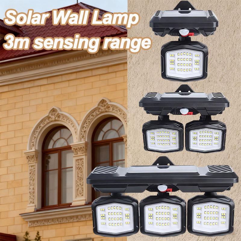 Outdoor Courtyard Solar Wall Lamp, Street Lamp, Outdoor Human Body Sensing Wall Lamp, IP65 Waterproof Three Level Mode