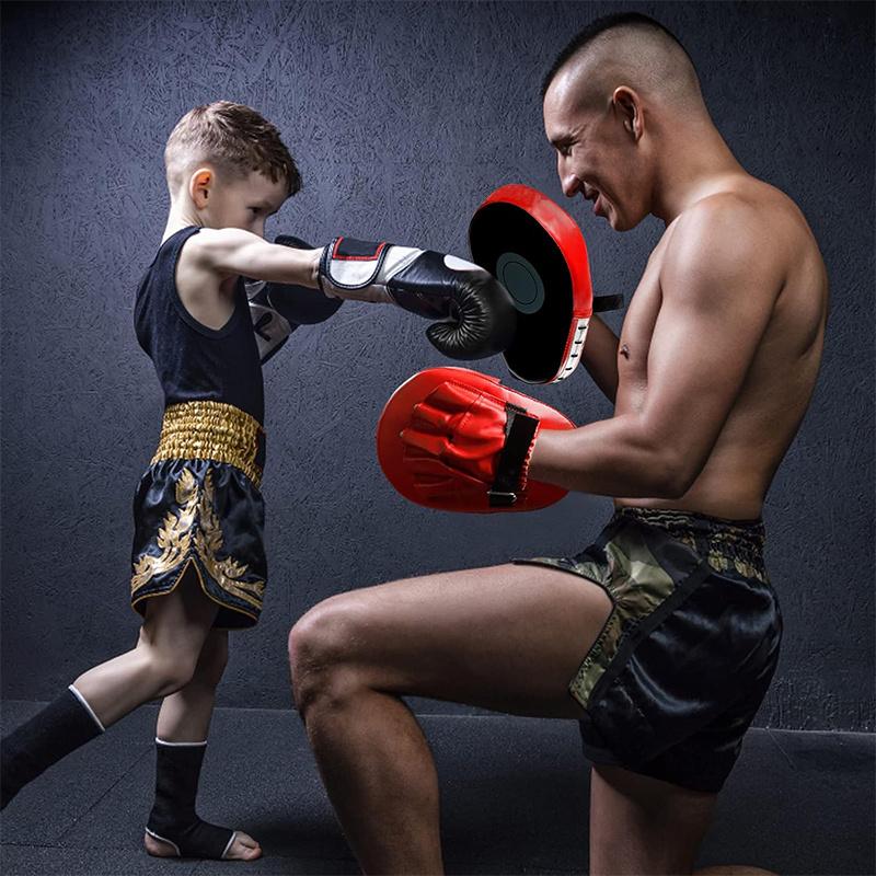 2 Stück Gebogene Boxsäcke Taekwondo Muay Thai Karate Erwachsene Kinder Pu Trainingspratzen Pads Boxausrüstung Fokus Sandsäcke