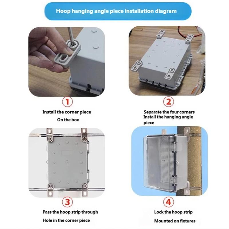 Outdoor Waterproofed Electrical Box with Lock for Child Safety and Weather Protecting in Garden Patios