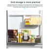 Counts Fridge Drawer Divider, High-Quality Plastic Design For -Fall ,Slide To Adjust For Different Sizes