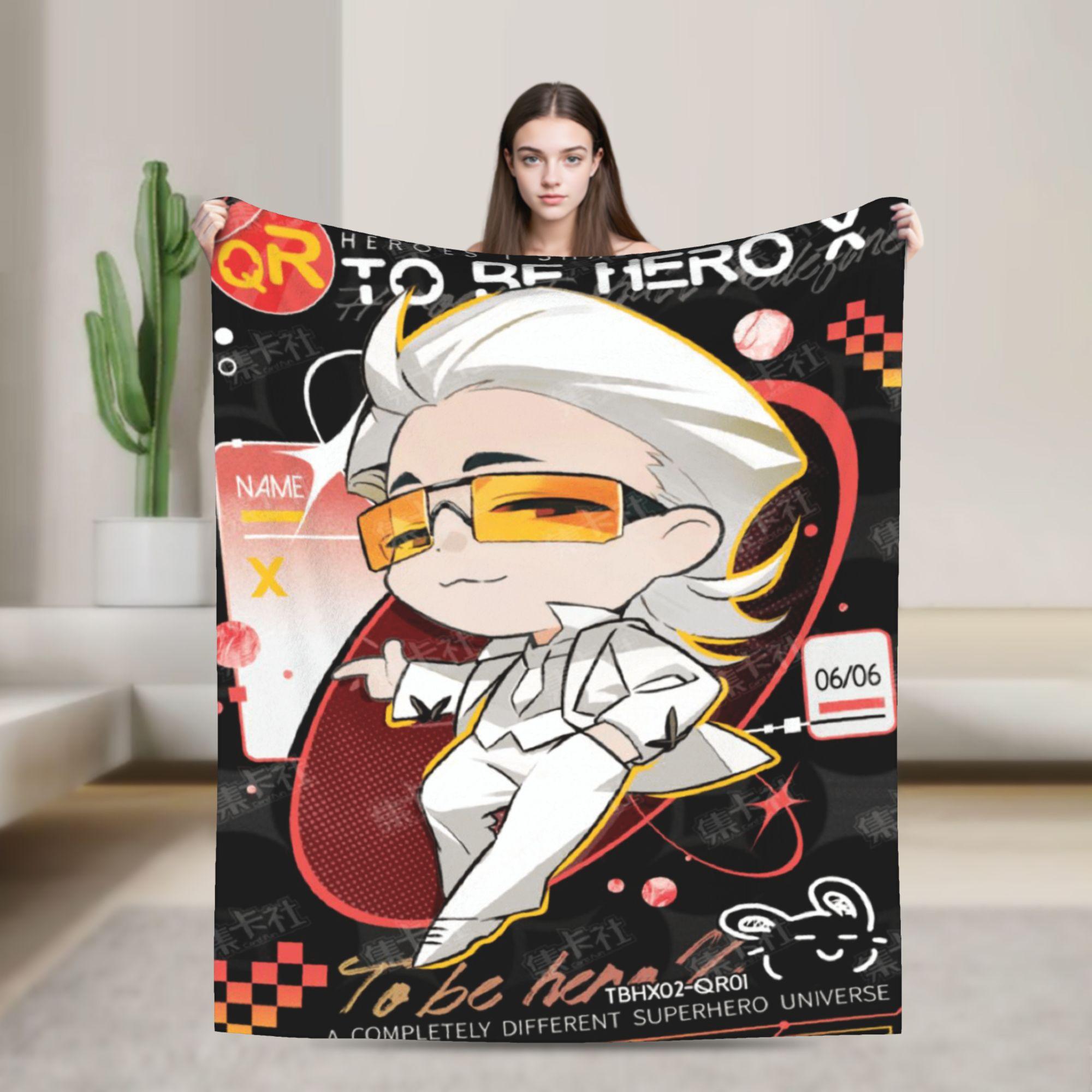Герой X Плед Качественный Мягкий Плед-накидка Зимний Детский Диван Кровать Принт Покрывало 75x90cm
