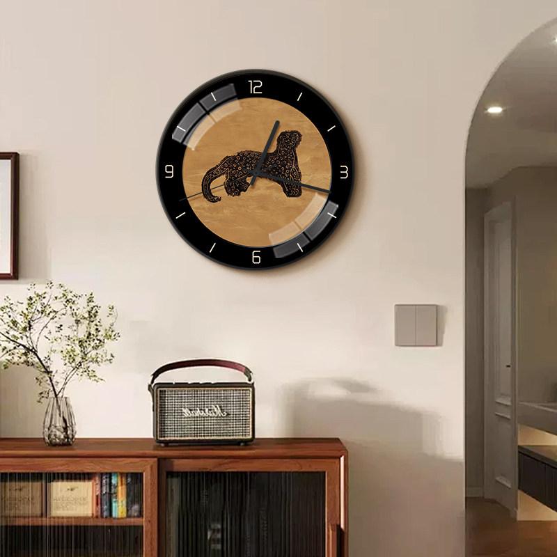 Round Restaurant Wall Clocks Design Aesthetic Silent Wall Clocks Chinese Style Digital Orologio Da Parete Ornaments Home Decor