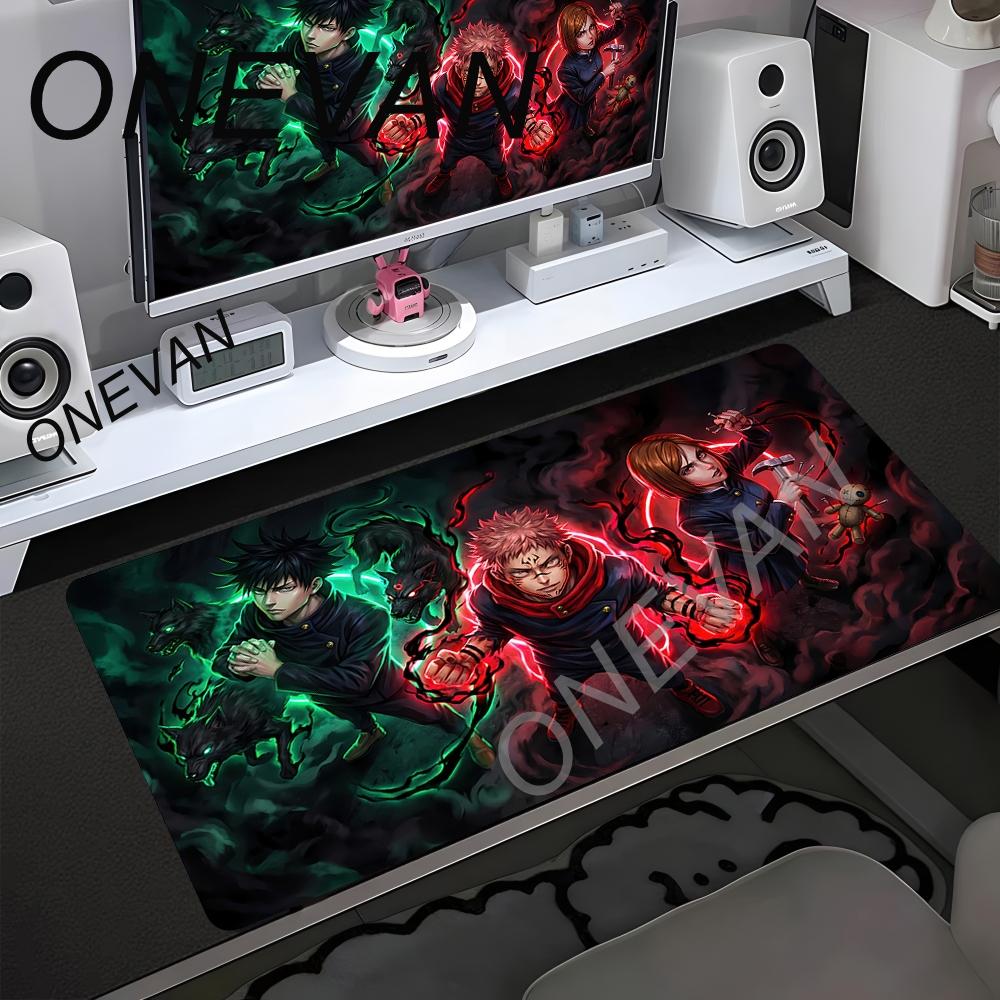 Tapete de Rato Roxo de Anime HD Jujutsu Kaisen Teclado de Jogo Mesa Tapete de Secretária Portátil Satoru Gojo Mousepad PC Gamer Gabinete Tapete de Secretária Estendido