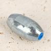20Pcs Alloy Hollow Olive Fishing Sinkers3/ 4/6/8/10/12/15G Wax Coating Fishing Weight Steel Fishing Weights Accessories