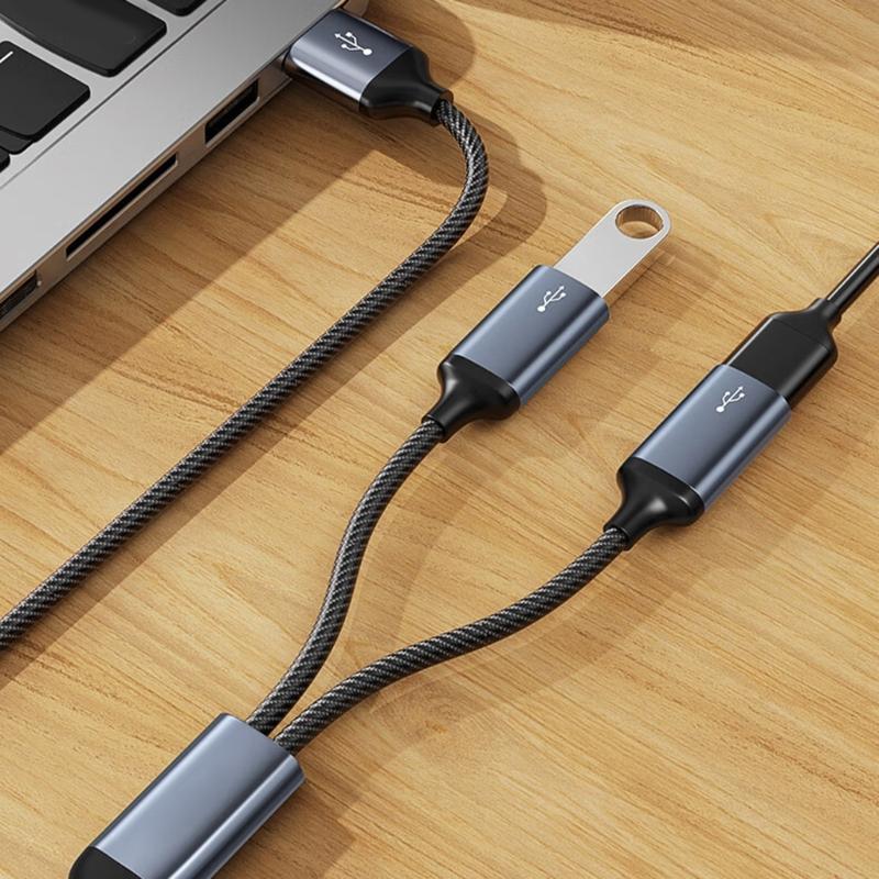 USB C Hub Adapters with Various Port Perfect for Simultaneous Charging and Data Transfer Aluminum Alloy Portable Design