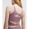 Lululemon Align  Twist BaCk Tank Top  Light Support  C D lavenDer Lux