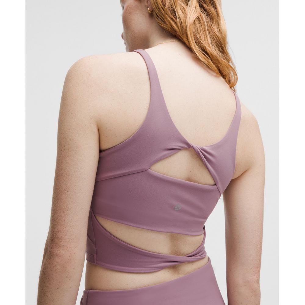 Lululemon Align  Twist BaCk Tank Top  Light Support  C D lavenDer Lux