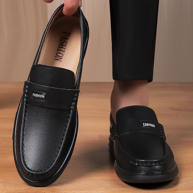 Fashion Lightweight Business Office Formal Men Casual Shoe Leather Men Loafers Shoes Fashion Designer Slip On Boat Quality Social Shoes