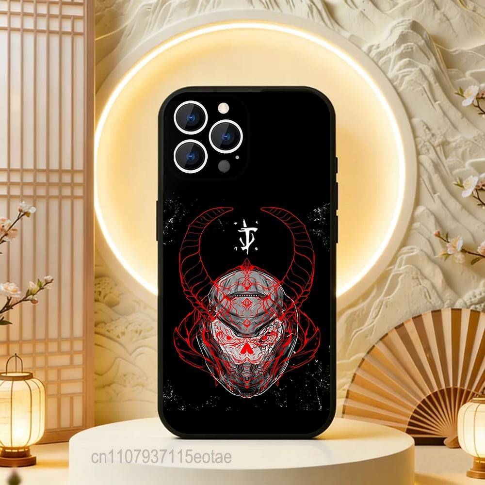 Game D-DoomS S-Slayer Black Soft Case For iPhone 17 13 14 15 11 16 12 Pro Max Pro Max Plus E Air Mini Phone Cover Shell