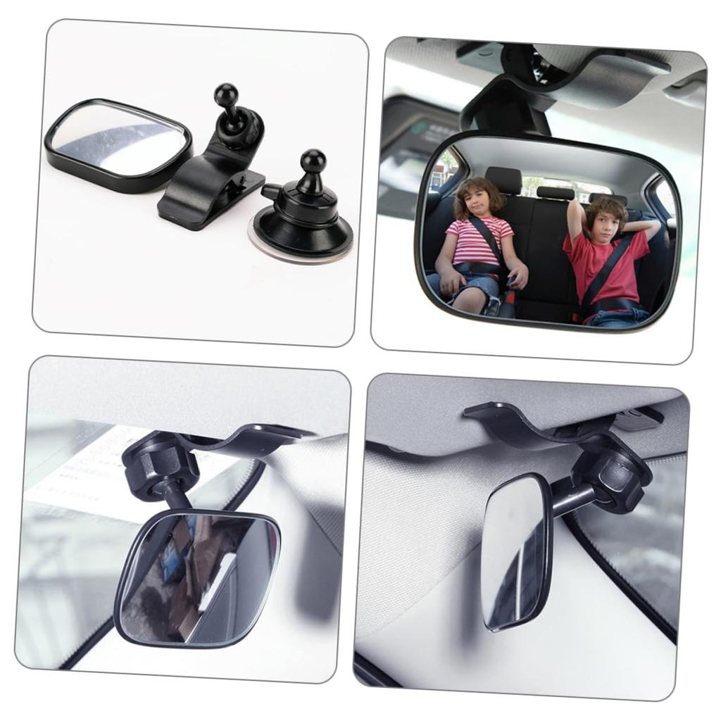 UKCOCO Observation Mirror Squeegee Car Interior Rearview Mirror Facing Car Vanity Mirror Rear Camera