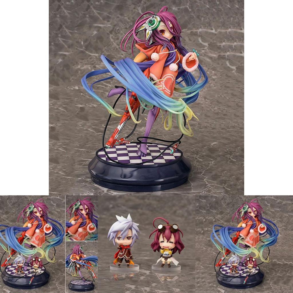 Anime Game No No Life Character Zero Schwi 17 Pvc Figure Statue Toys Box With