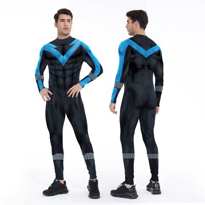 Erkekler Anime Film Süper Kahraman Kartal Cadılar Bayramı Cosplay Kostümü Yetişkinler Karnaval Gecesi Kahraman Parti Dijital Baskı Tulum Tayt