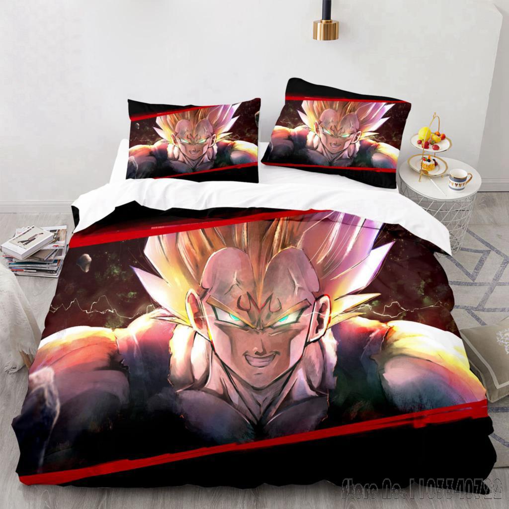 Comforter Cover Dragon Ball Anime Goku Bedding Set Baby Duvet Cover Sets Bedclothes Twin Single King Kids Adult Gift
