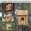 Wooden Bird House Outdoors Garden Decorative Bird Nests Tree Pine Wood Birds Cages Cheap Small Parrot Nesting Pet Supplies