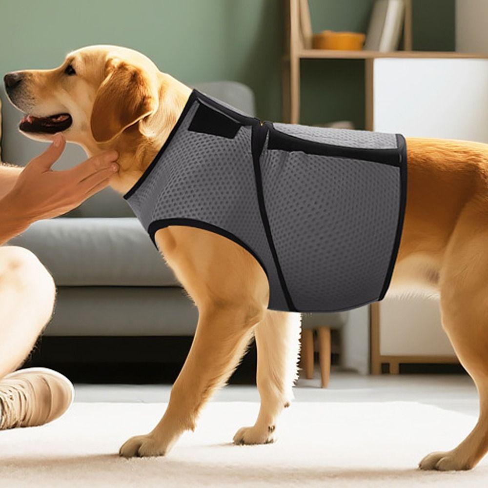 Breathable Pet Calming Shirt Adjustable Dog Chest Back Clothing Dog Anxiety Vest  Travel