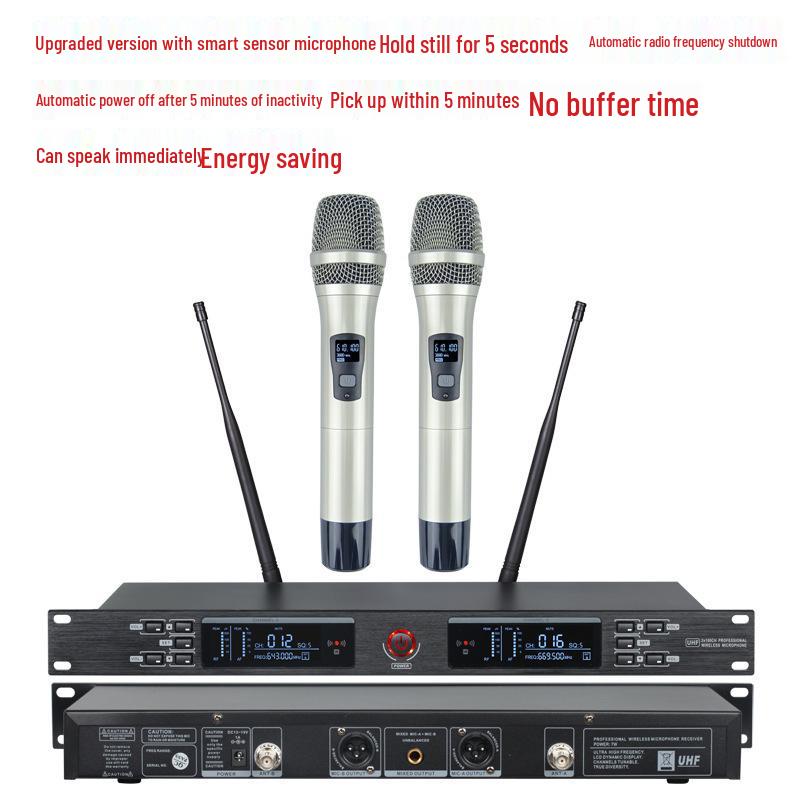 U Band Wireless Microphone with Infrared Frequency Matching - In Stock