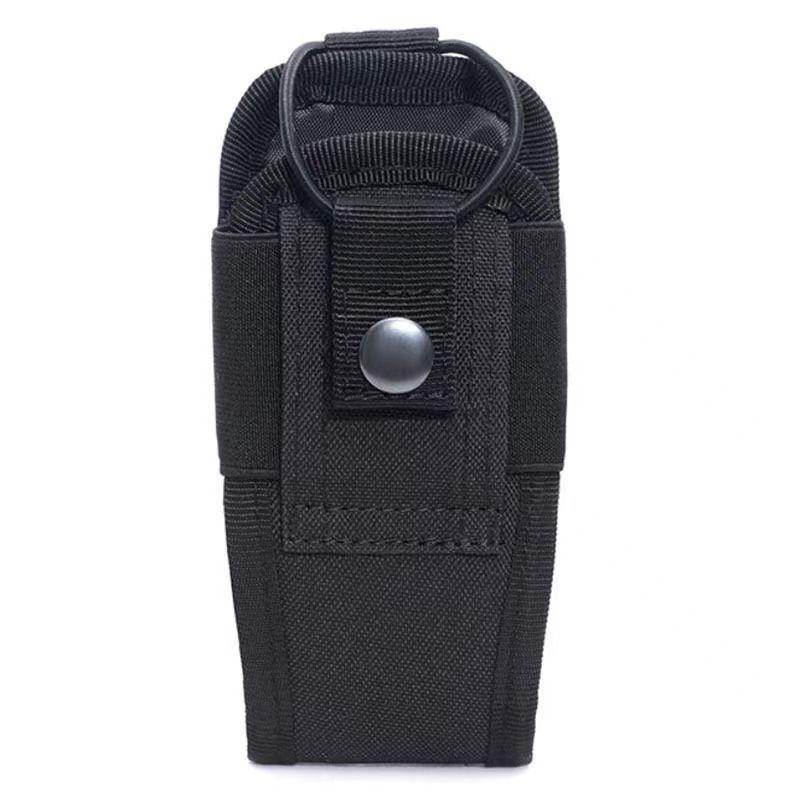 600D Taktik Walkie Talkie Kılıfı Siyah Oxford Molle Radyo Kılıfı Taşınabilir Açık Avcılık Spor telefon tutucu Interkom Kılıf