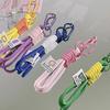 Color Combination Short Mobile Phone Lanyard Can Be Portable Anti-Release Rope Hanging Wrist Pendant Clip Hanging Decoration