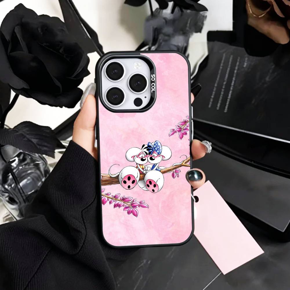 BELLISSIMA Custodia per Telefono D-Diddl Per iPhone17,16,15,14,13,12,11 Plus,Pro Max Colorata Argentata Interno