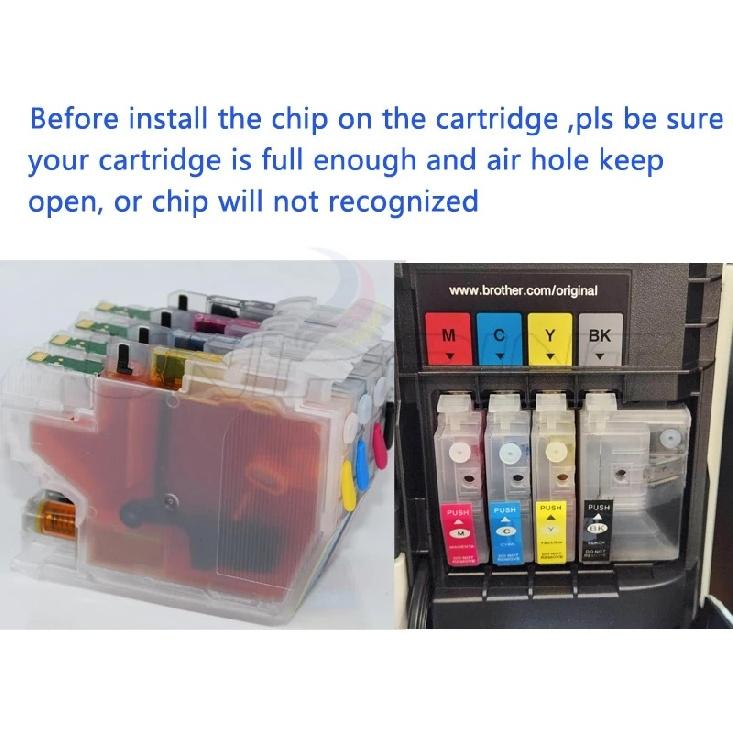 new ARC auto reset chip for ink cartridge and ciss for Brother DCP-J562DW MFC-J480DW MFC-J680DW MFC-J880DW J480DW J880DW