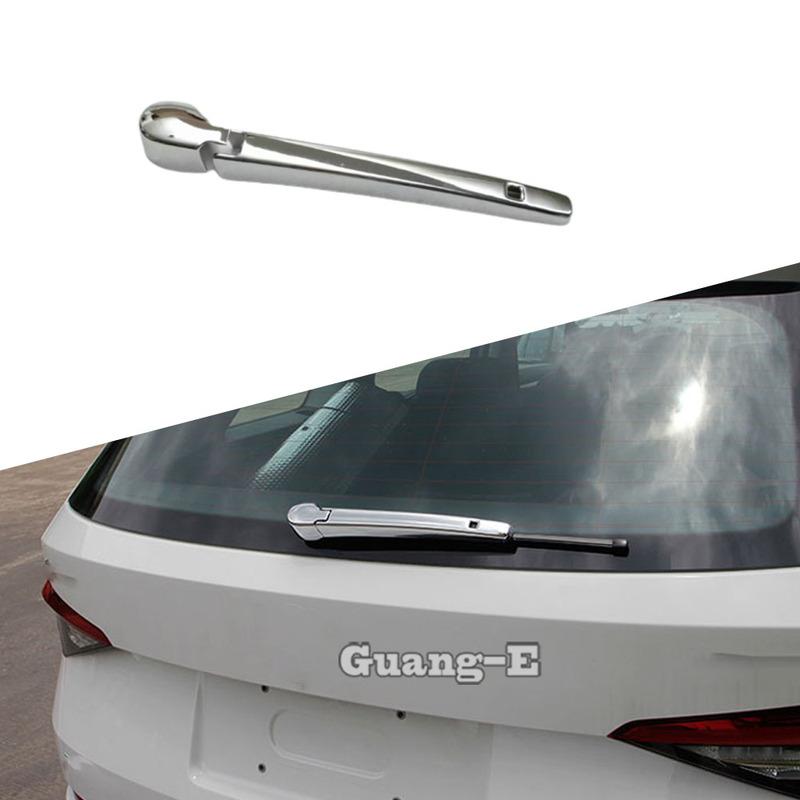 

Car Body Styling Rear Back Glass Wiper Wash Nozzle Frame For Skoda Kodiaq 2017 2018 Trim Tail Window Trim