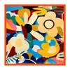 yangyizhi Large Square Headscarf, Simulated Silk Satin Fabric Scarf, Vibrant Floral Print Neck Multi-Purpose Turban Scarf Shawl Hair Tie