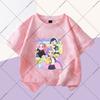 KPop Demon Hunters Boys Girls Fashion T-shirts Kids Cute Clothes Cartoon Anime Graphic Print Children Short Sleeves Party Gifts