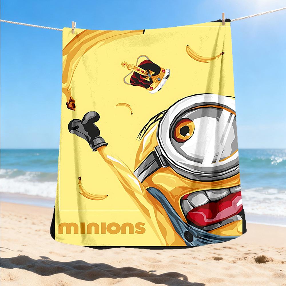 1 Stück Minions Banane Outdoor Weiche Decke Ultra Plüschig, Warm, Vielseitig und Pflegeleicht für Camping, und