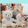 Bib Cat Dog Bear Plush Toy Stuffed Doll Cartoon Bedroom Decoration Kids Gift