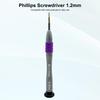 Precision Phillips Screwdriver 1.2mm for Glasses, Laptop, Watch, Small Phillips Screwdriver for Cross Recess Screw, Anti-slip Grip, Magnetic Tip,