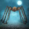 150cm Large Spider Prop for Halloween Decoration Realistic Furry Spider Model with Long Legs for Indoor Outdoor Party Atmosphere