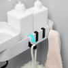 Punch-free Corner Storage Rack Bathroom Wall Hanging Rotating Rack Flat-angle Triangular Dual Use Rack