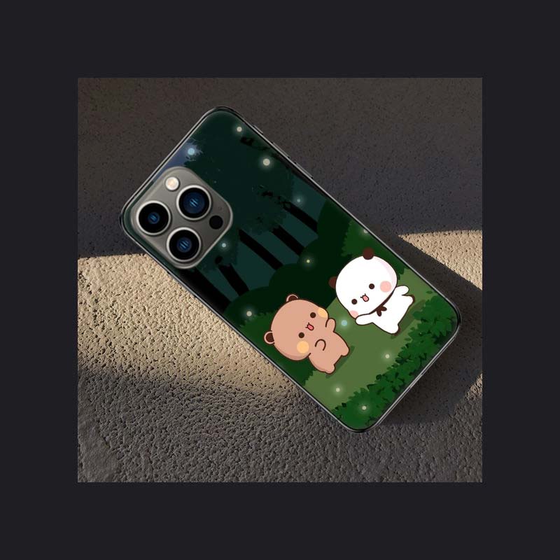 Custodia per Telefono BuBu DuDu Carina Per Iphone 16 15 Plus 13 12 Mini 17Air 16E 11 14 Pro 17 Pro Max Cover Guscio Coque Morbida Trasparente Capa Carina