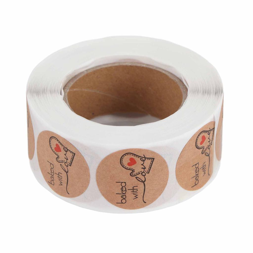 500PCS Baking Designed Decorative Sticker for DIY Desserts Boxes