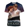 Tricouri imprimate 3D cu filmul Titanic Bărbați Femei Modă Casual Streetwear Tricou supradimensionat cu mânecă scurtă Tricouri bărbătești Topuri Îmbrăcăminte Bărbați