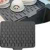 1pc Anti Slip Kitchen Silicone Drain Pad, Heat-Resistant Kitchen Counter Pad For Sinks, Silicone Tableware Drying Pad, Dish Rack