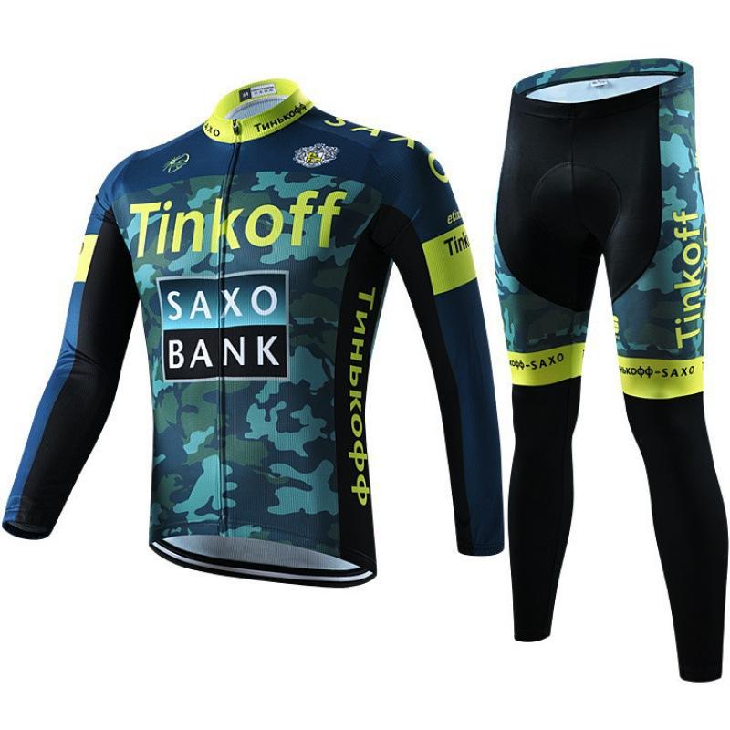 Cross-border hot-selling spring, autumn and summer long-sleeved cycling suit, breathable and quick-drying bicycle suit, drawing design