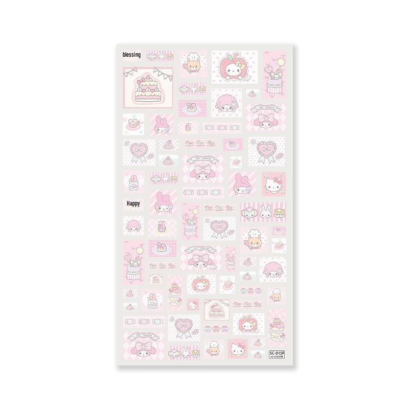 

Sanrio Kitty Рожеві Наклейки для Манікюру - DIY Прикраса для Телефону