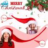 MORYTRADE Santa Hat, Santa Costume, Christmas Cosplay, Santa Claus, Extra Long, 1.5m (Red)