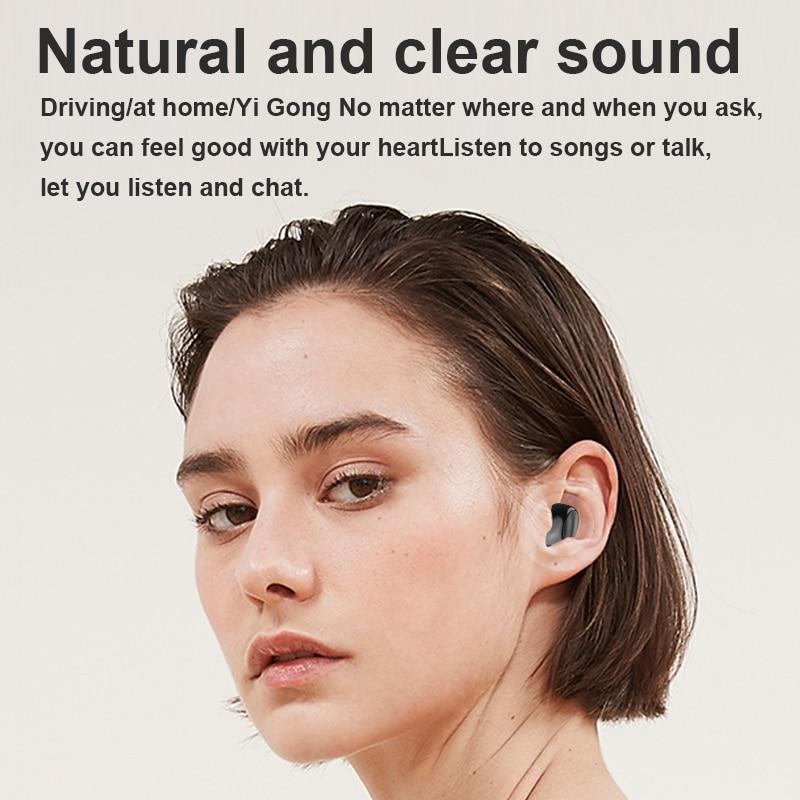 1Pc Mini In-Ear 5.0 Bluetooth Earphone Sport Gaming Headset with Mic Wireless Headphones Handsfree Stereo Earbuds For All Phones