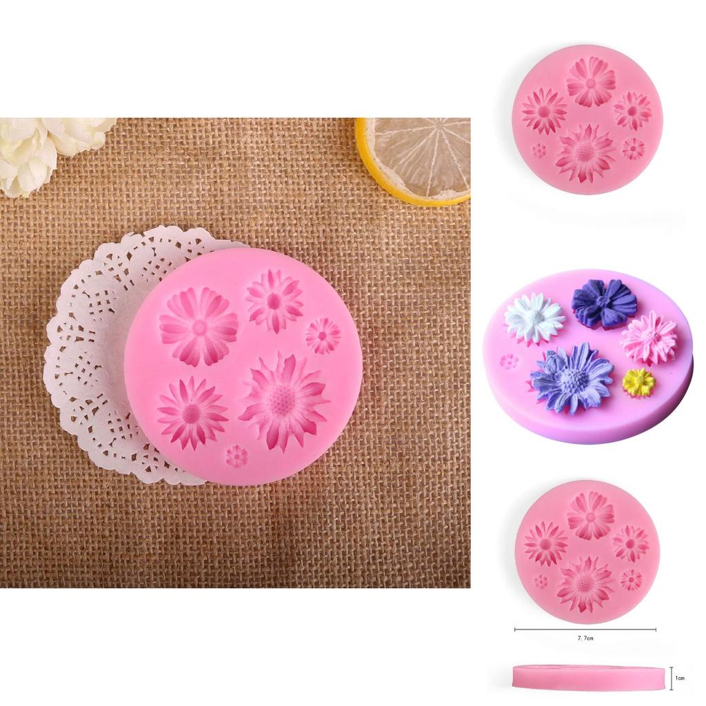 Elegant 3d Blomma Silikonform För Fondant Tårtdekoration Och Sugarcraft DIY