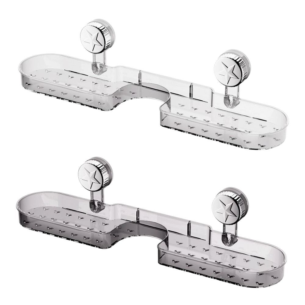 

No Drilling Faucet Organizer Suction Cup Sponge Towel Holder Practical Faucet Storage Rack Toilet чистий