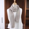 100% Pure Wool Solid Color Knitt Scarf Winter Women'Sthermal Neck Wrap Casual Thick Neckerchief Wraps Soft Warm Dressing Up