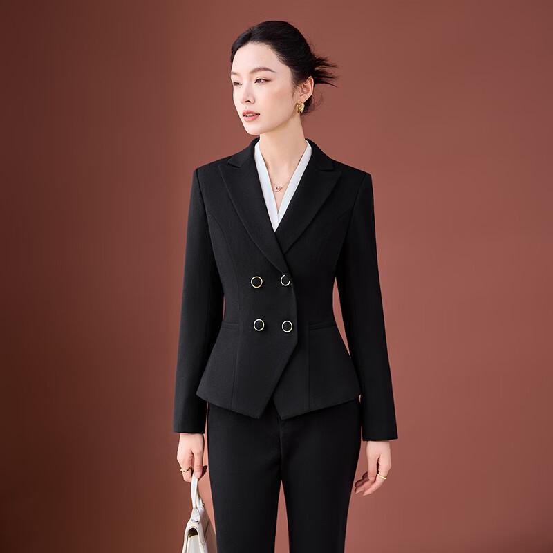 Women's Petite Professional Blazer Suit Set